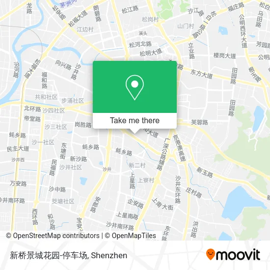 新桥景城花园-停车场 map