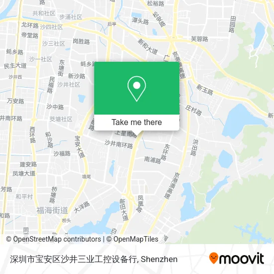 深圳市宝安区沙井三业工控设备行 map