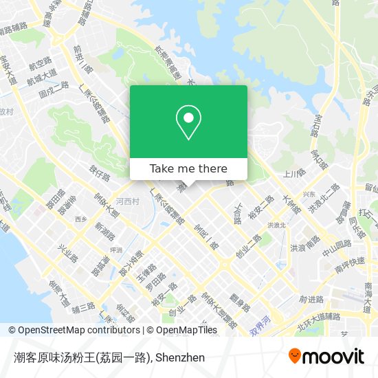 潮客原味汤粉王(荔园一路) map