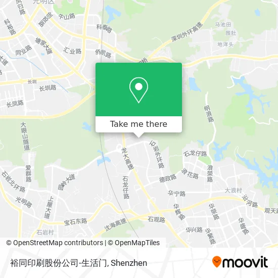 裕同印刷股份公司-生活门 map