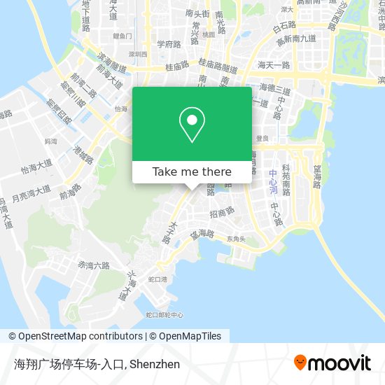 海翔广场停车场-入口 map