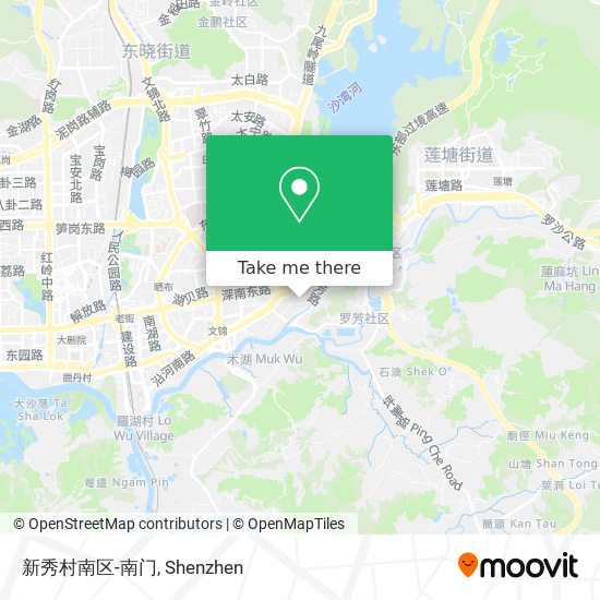 新秀村南区-南门 map