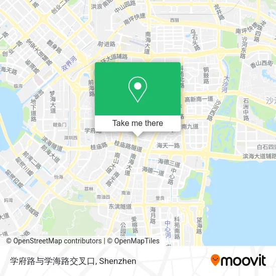 学府路与学海路交叉口 map