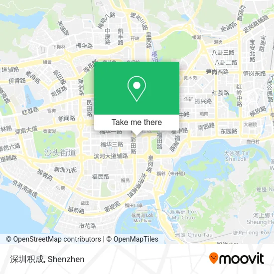 深圳积成 map