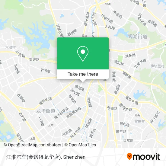 江淮汽车(金诺得龙华店) map