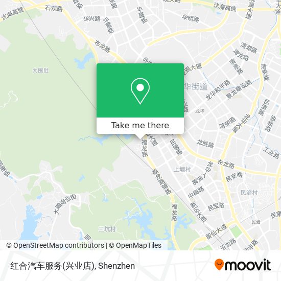 红合汽车服务(兴业店) map