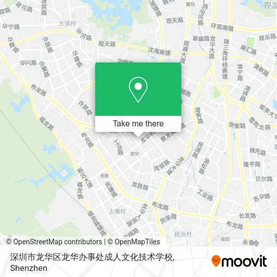 深圳市龙华区龙华办事处成人文化技术学校 map