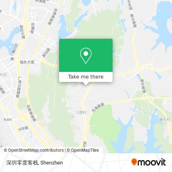 深圳零度客栈 map