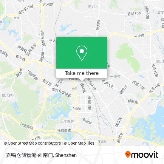 嘉鸣仓储物流-西南门 map