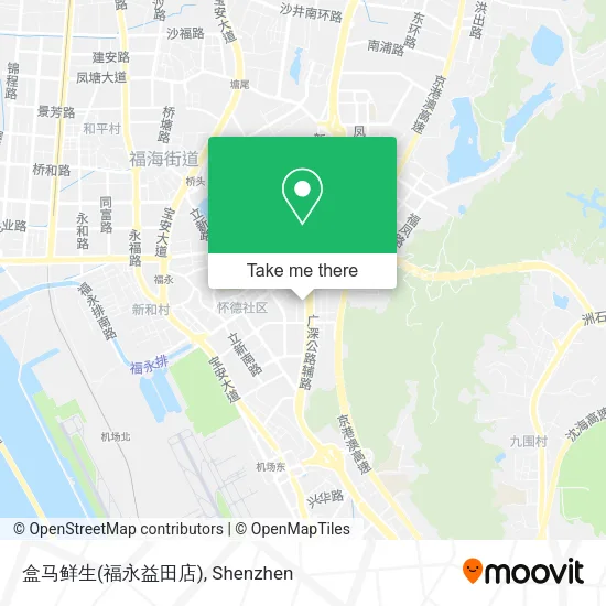 盒马鲜生(福永益田店) map
