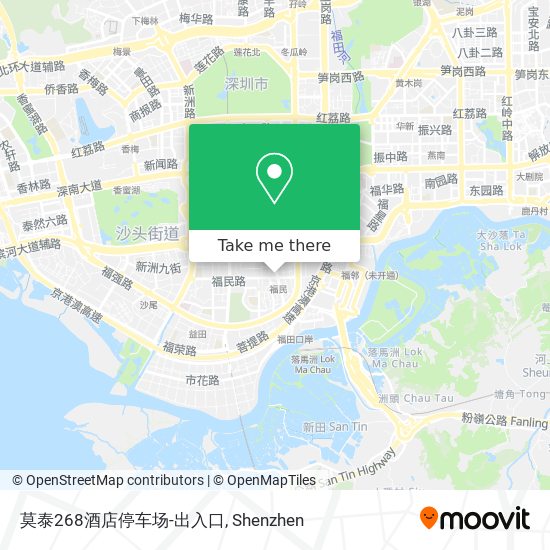 莫泰268酒店停车场-出入口 map