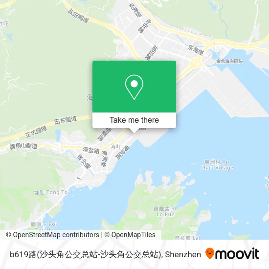 b619路(沙头角公交总站-沙头角公交总站) map