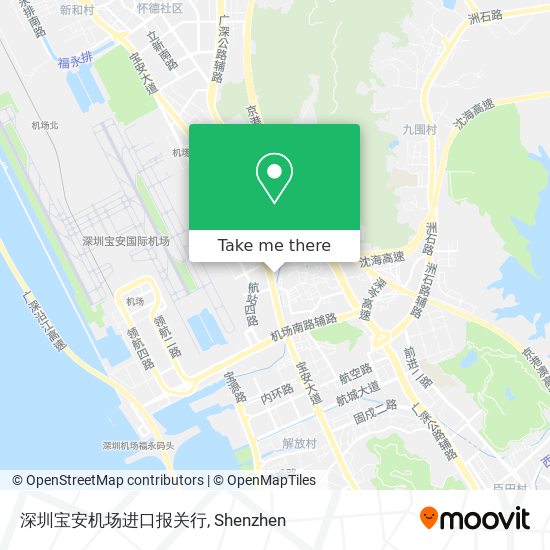 深圳宝安机场进口报关行 map