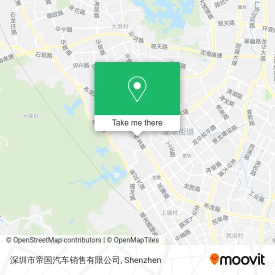 深圳市帝国汽车销售有限公司 map
