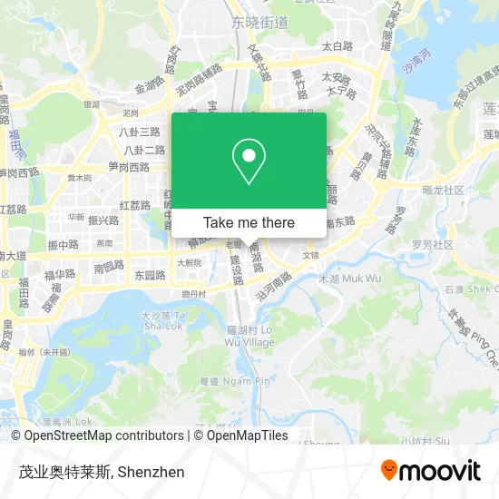 茂业奥特莱斯 map