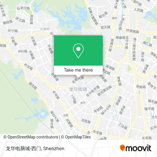 龙华电脑城-西门 map