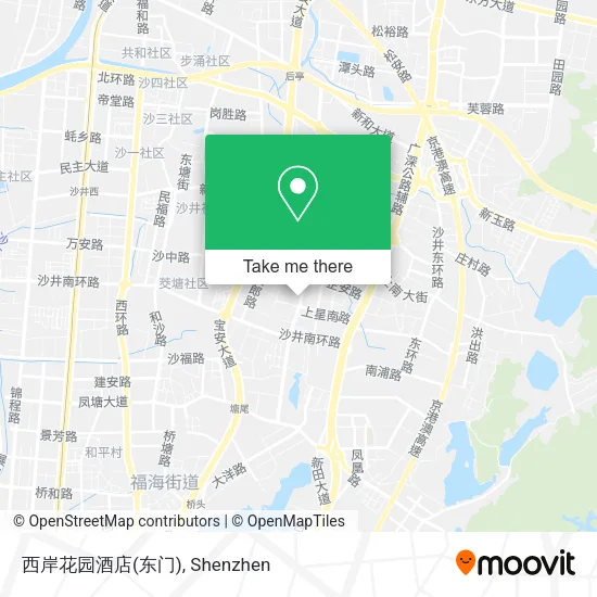 西岸花园酒店(东门) map