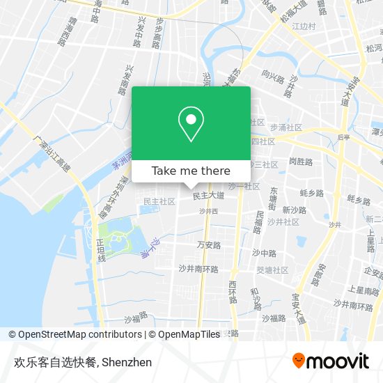 欢乐客自选快餐 map