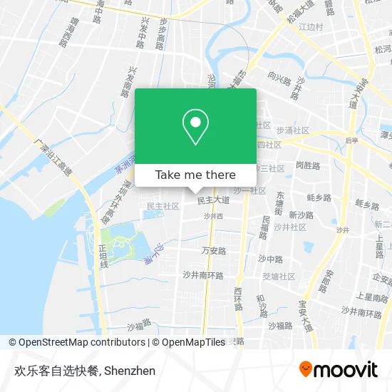 欢乐客自选快餐 map