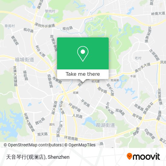 天音琴行(观澜店) map