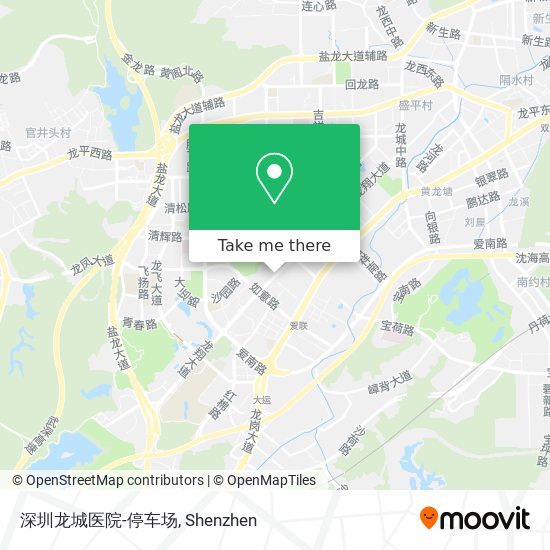 深圳龙城医院-停车场 map