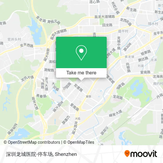深圳龙城医院-停车场 map