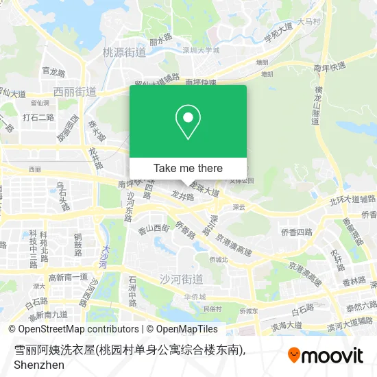 雪丽阿姨洗衣屋(桃园村单身公寓综合楼东南) map