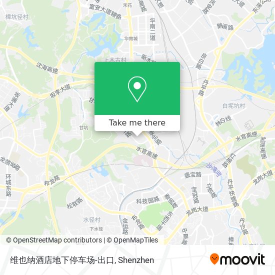 维也纳酒店地下停车场-出口 map