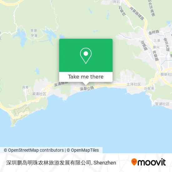深圳鹏岛明珠农林旅游发展有限公司 map