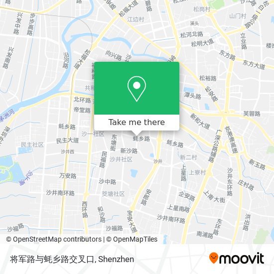 将军路与蚝乡路交叉口 map