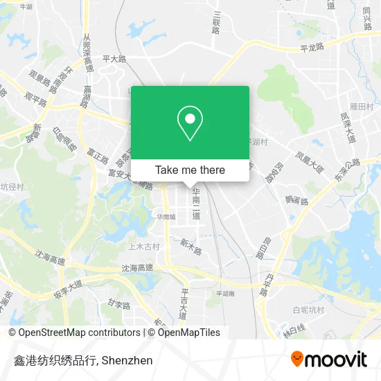 鑫港纺织绣品行 map