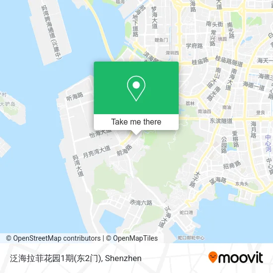 泛海拉菲花园1期(东2门) map