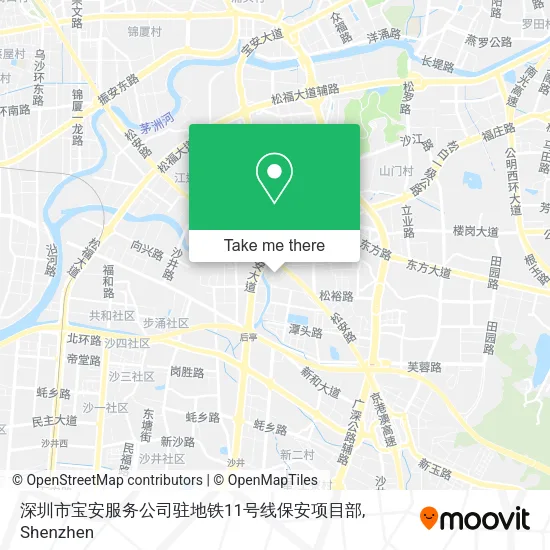 深圳市宝安服务公司驻地铁11号线保安项目部 map