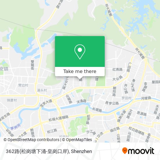 362路(松岗塘下涌-皇岗口岸) map