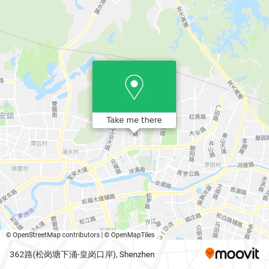 362路(松岗塘下涌-皇岗口岸) map