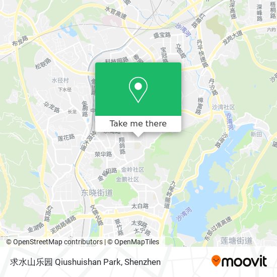 求水山乐园 Qiushuishan Park map