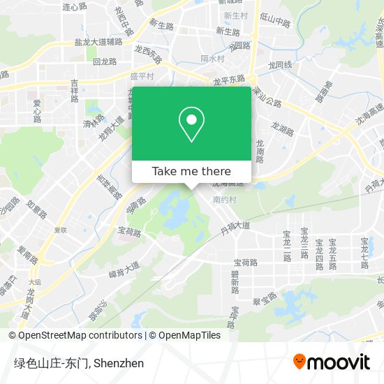 绿色山庄-东门 map