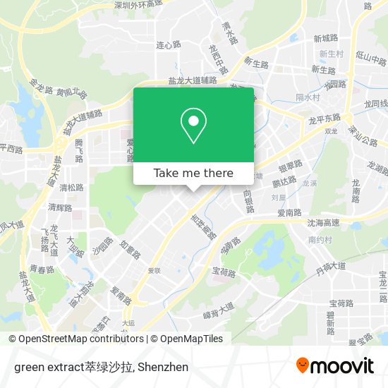 green extract萃绿沙拉 map
