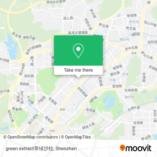 green extract萃绿沙拉 map