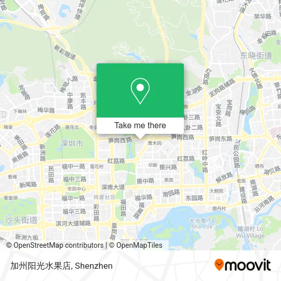 加州阳光水果店 map