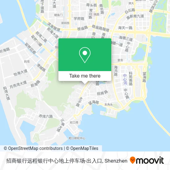 招商银行远程银行中心地上停车场-出入口 map