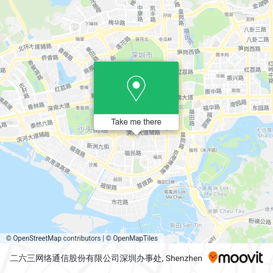 二六三网络通信股份有限公司深圳办事处 map
