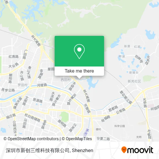 深圳市新创三维科技有限公司 map