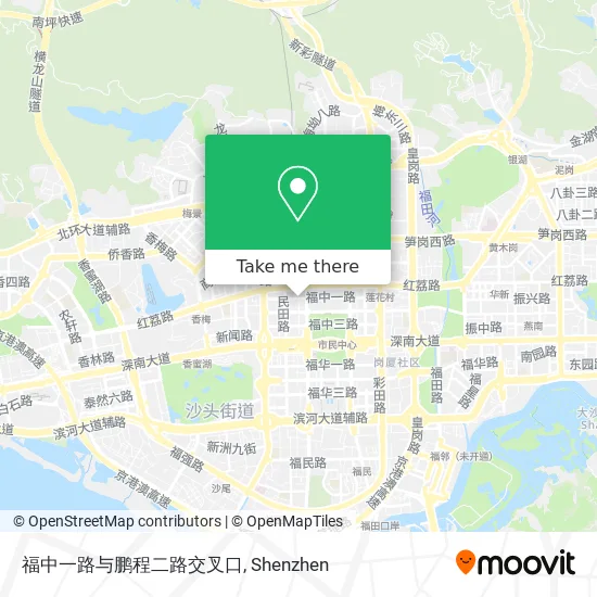 福中一路与鹏程二路交叉口 map