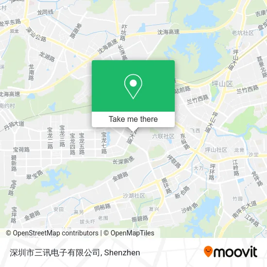 深圳市三讯电子有限公司 map
