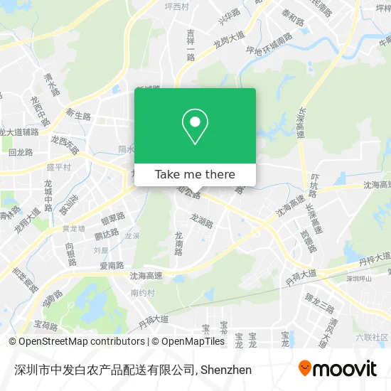 深圳市中发白农产品配送有限公司 map