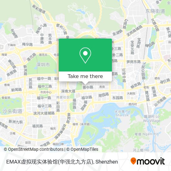 EMAX虚拟现实体验馆(华强北九方店) map