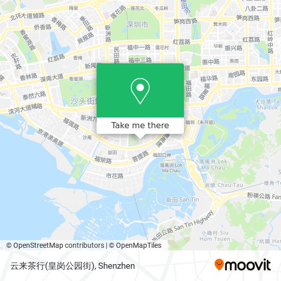 云来茶行(皇岗公园街) map
