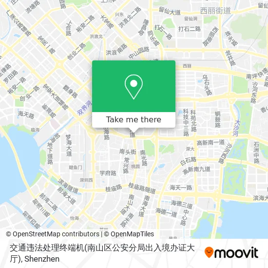 交通违法处理终端机(南山区公安分局出入境办证大厅) map