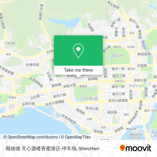 顺德佬·天心酒楼香蜜湖店-停车场 map